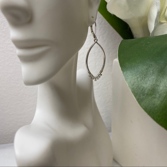 Chaps Silver Tone Lobster Clasp Backings Earrings - Picture 1 of 2